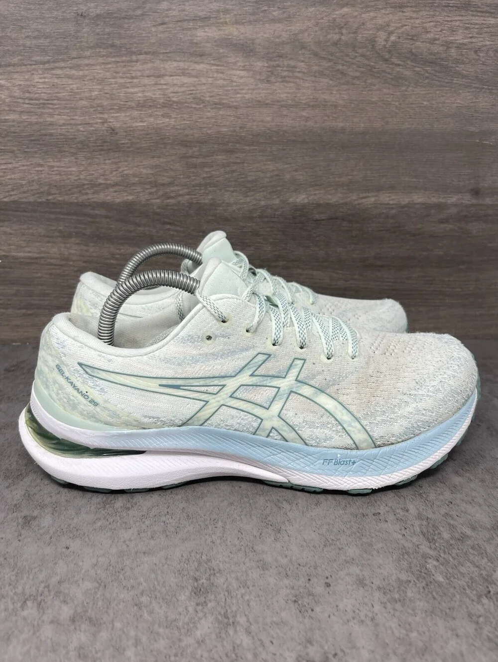 ASICS Gel Kayano 29 Womens Size 9.5 White Mint FF Blast Plus Running 1012B272